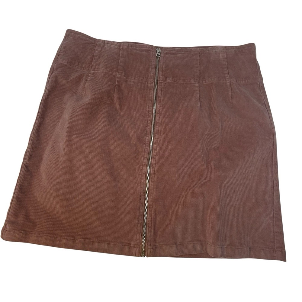 Wild Fable Corduroy Mini Skirt Size 16 Full Zip Front Utility GORP Y2K 80s 90s - Picture 16 of 16